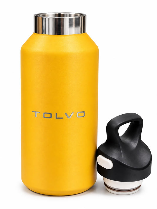 TOLVO ZENITH | 600ml | Twist-Free/No-Screw | Insulated Stainless Steel Spill-proof bottle