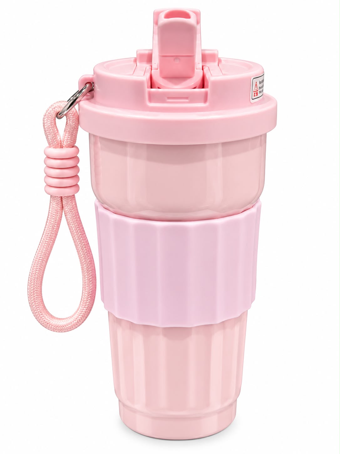 TOLVO BLUSH | 500ml / 17oz | Stainless Steel Coffee Mug with Handle Strap