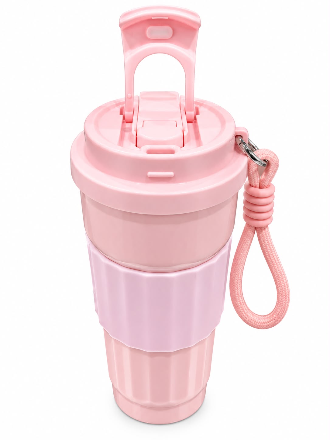 TOLVO BLUSH | 500ml / 17oz | Stainless Steel Coffee Mug with Handle Strap